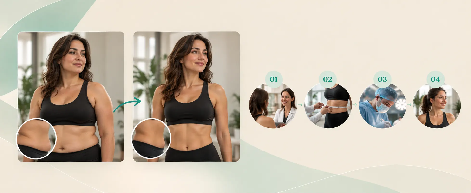 Body contouring journey: before and after, with the four planning steps