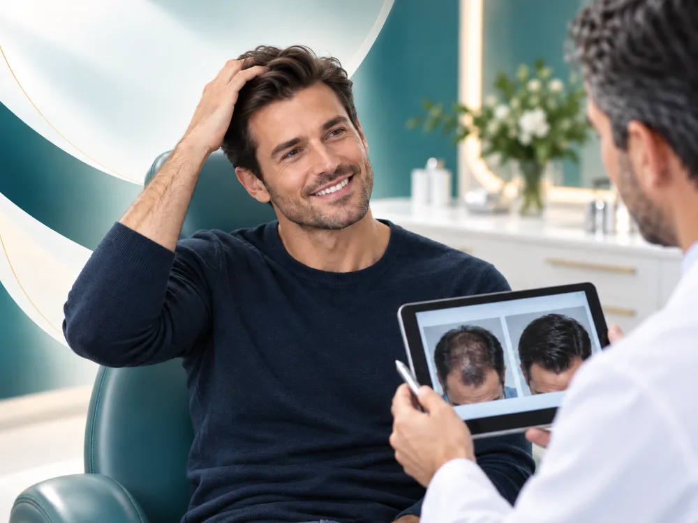 Hair restoration consultation